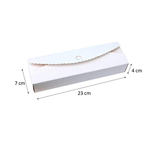 UPKOCH 20 piezas caja de regalo de macarons de 4 cavidades caja de embalaje de papel de postre cajas de embalaje para galletas de pastel de arándano