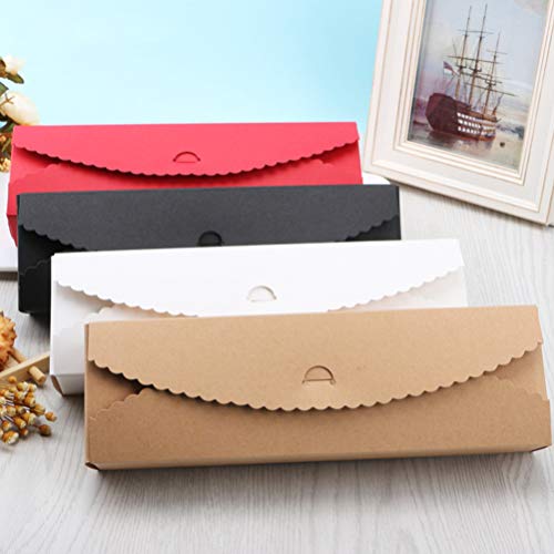 UPKOCH 20 piezas caja de regalo de macarons de 4 cavidades caja de embalaje de papel de postre cajas de embalaje para galletas de pastel de arándano