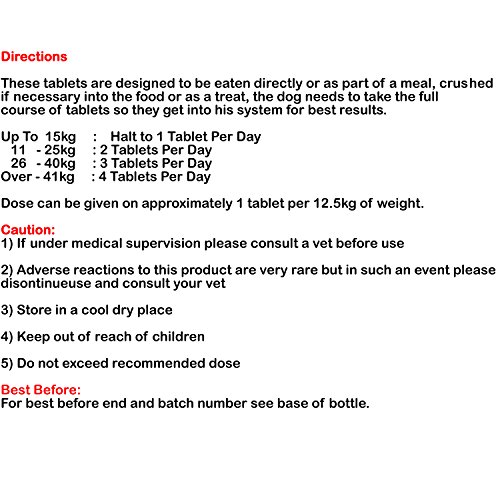 Uploria Pet World Comprimidos Calmantes para Perros 120 Comprimidos con Sabor A Pollo Relajante De Acción Rápida & Alivio De La Ansiedad para Perros Ansiosos