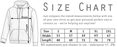 Urban Backwoods Axe Capital II Sudadera con Capucha Y Cremallera para Hombre Zipper Hoodie Azul Talla L