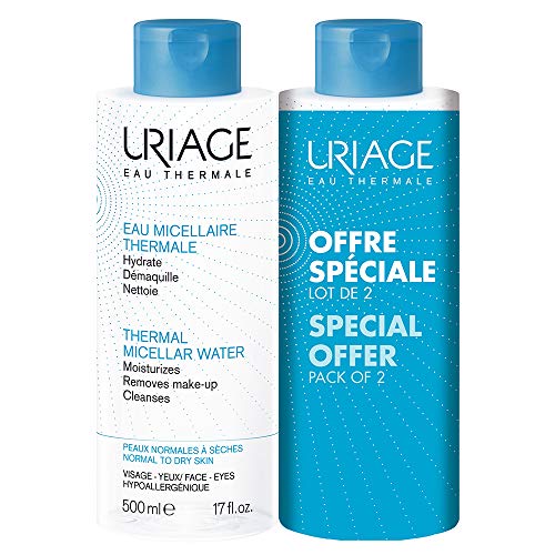 Uriage Eau Micellaire Thermale Peaux Normales à Sèches 2 x 500 ml