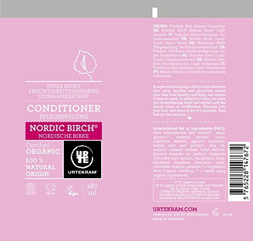 Urtekram Acondicionador de Abedul Nórdico - 180 ml