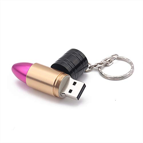 USB 2.0 Flash Drive pintalabios u-Disk Design Llavero Impermeable contra el Polvo y antigolpes para PC Ordenador portátil de 1 Piezas 6.5 * 1.9 * 1.9 cm 32 GB