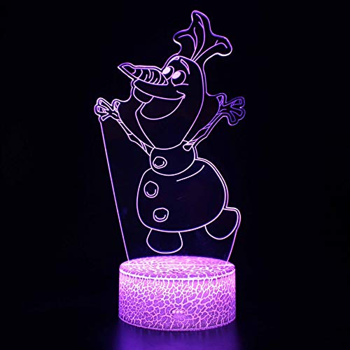 USB luz de noche lámpara 3D lámpara de mesa de decoración de princesa 7 colores esposa romántica chica de vacaciones regalo de San Valentín lámpara de mesa lámpara lam