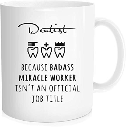 UUGOD You Will Forever and Always Be My Best Doctor Dentist Because Badass Miracle Worker - Christmas Birthday Mothers Fathers Day Gift for Her Him