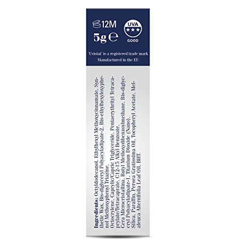 Uvistat - Barra de labios medicinal para protección solar, SPF 50, 5 g