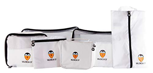 VALENCIA CF Pack Organizador 5 Piezas y Neceser Viaje VC