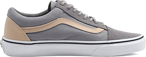 Vans UA Old Skool, Zapatillas para Hombre, Gris (Veggie Tan Frost Gray/True White), 43 EU