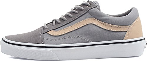 Vans UA Old Skool, Zapatillas para Hombre, Gris (Veggie Tan Frost Gray/True White), 43 EU