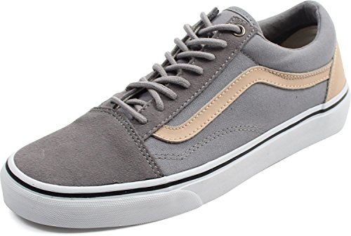 Vans UA Old Skool, Zapatillas para Hombre, Gris (Veggie Tan Frost Gray/True White), 43 EU