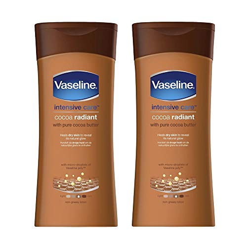 Vaselina Vaseline Loción Corporal de Cuidados Intensivos Cacao Radiante 400ml - Paquete de 2