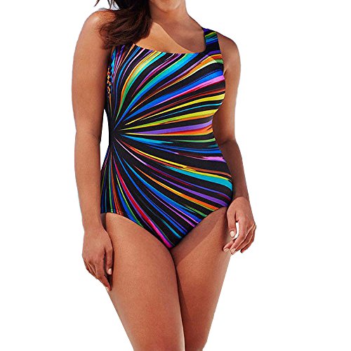 VECDY Bañador para Mujer Traje De BañO Acolchado Traje De BañO Monokini Push Up Bikini Sets (Multicolor, XL)