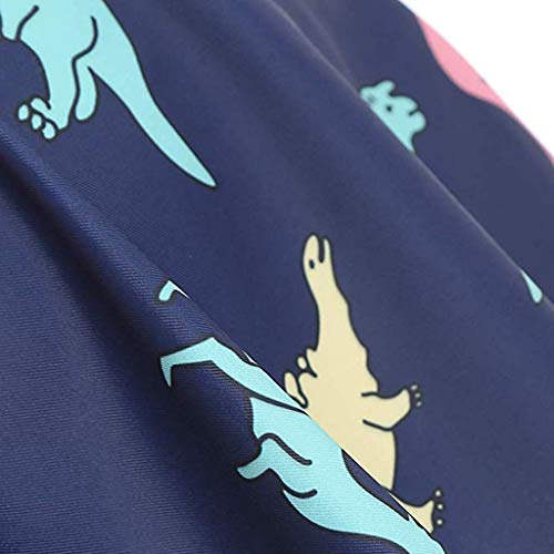 VECDY Bikinis Mujer 2019 Tallas Grandes, Bañadores De Mujer Natacion Ropa Playa Mujer Monokini Mujer 2019 Push Up con Relleno Cintura Alta con Estampado De Dinosaurio Traje Playa (Azul,3XL)