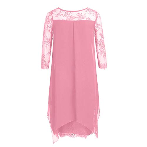 Vectry Liquidación Venta Rebajas Vestidos De Fiesta Vestidos Liso Vestidos Casual Vestidos para Boda Vestidos Sin Manga Vestidos Calado Vestido De Encaje (_Rosa Claro, Small)