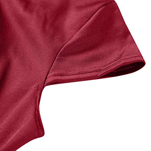 Vectry Vestidos Vestidos Mujer Casual Verano Vestidos Sexys Y Elegantes Moda Mujer 2019 Rebajas Vestidos Vestidos De Mujer Verano Vestidos De Fiesta para Comuniones Vestidos (_Rojo, XXL)