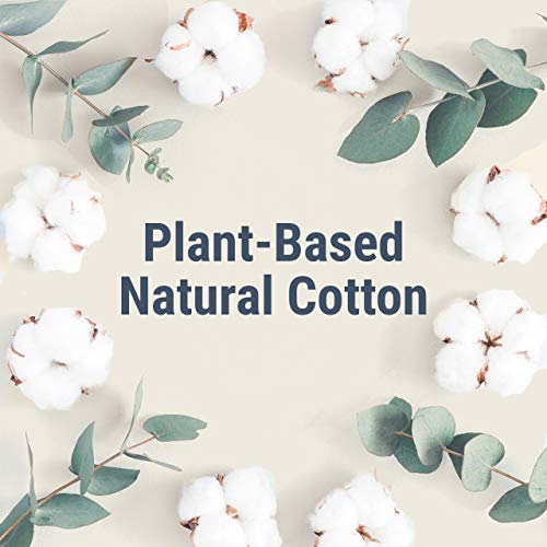 Veeda - Compresas higiénicas ultradelgadas y superabsorbentes de algodón natural
