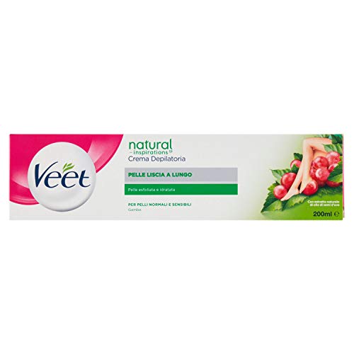 Veet - Natural inspirations crema depilatoria con traubenkernöl 200 ml - [confezione da 3]