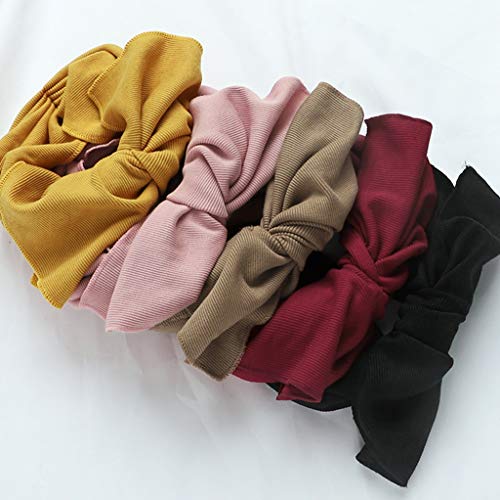 VENDA WDX- Diadema de Pelo Lavado de Cara Simple máscara de Maquillaje Facial y Femenino Lindo Tocado Pelo Atado Conjunto Hairband Simple Horquilla Conveniencia (Color : Burgundy)