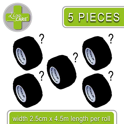 Vendaje de escayola LisaCare®, escayola para dedos autoadhesiva - sin adhesivo ni elástico - vendaje para heridas - 2,5 cm de ancho