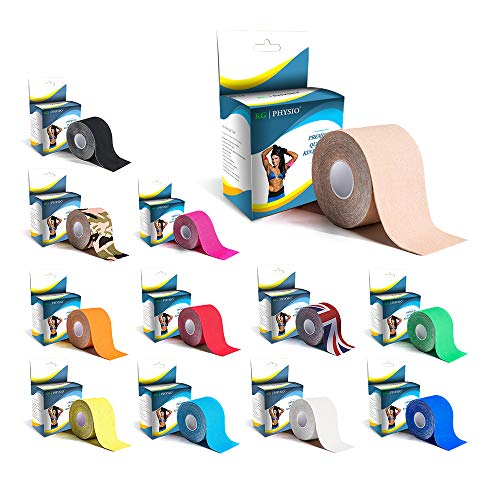 Vendaje Neuromuscular – KG | PHYSIO - Vendaje para el soporte muscular – Rollo 5cm x 5m – 11 colores disponibles!
