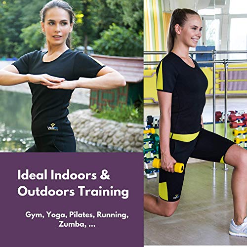 VeoFit Camiseta de Sudoración Adelgazante - Tonifica los Brazos, el Abdomen y Las Caderas para una Piel más Firme y una Silueta estilizada – S-XXXL, Talla XL