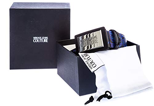 Versace Jeans Couture Cintura Cinturón, Negro (Negro Mek), 95 para Hombre