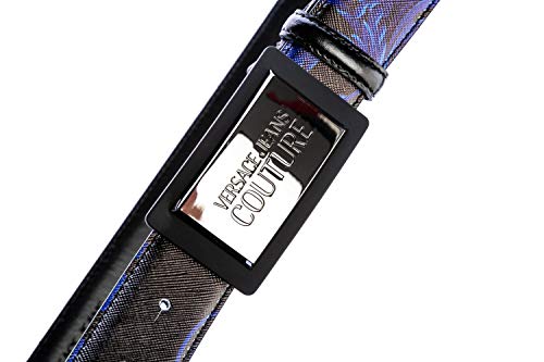Versace Jeans Couture Cintura Cinturón, Negro (Negro Mek), 95 para Hombre