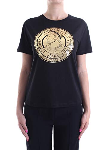 Versace Jeans Couture Lady T-Shirt Camiseta, Negro (Negro 899), Large para Mujer