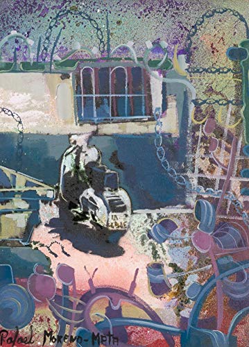 Vespa Primavera Pintura Original Hecha A Mano