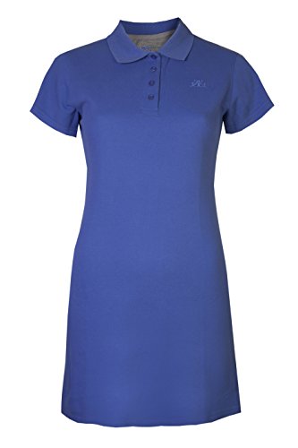 Vestido tipo tenis o Polo Piqué para mujer, vestido de manga corta de Brody & Co®, ropa de deporte, golf, badminton, gimnasia Azul azul 42