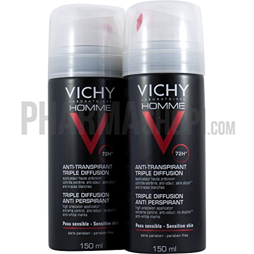 Vichy Homme 72H Triple Diffusion Desodorante Antitranspirante - 300 ml