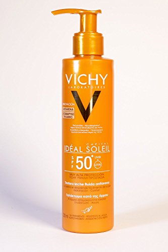 Vichy Idéal Soleil Leche Fluida Antiarena SPF50, 200ml+REGALO After Sun, 100ml