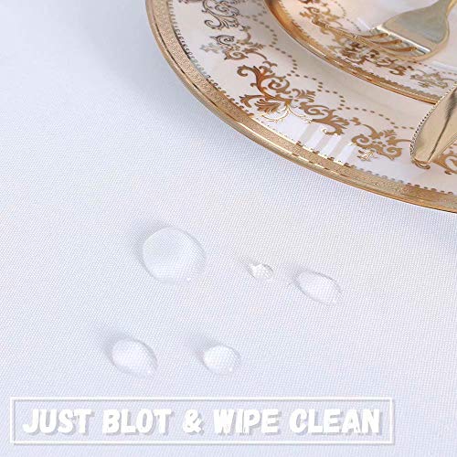 VICWOWONE Mantel de Navidad – 140 cm Mantel redondo cocina Navidad diseño sin costuras calcetín en la palma de la playa tropical arenosa isla Maldivas Diseño festivo Multicolor