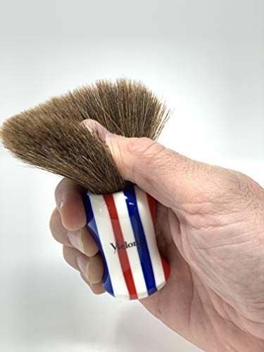 Vielong Brocha Caballo Marrón. Modelo Vintage Oxford. Mango de Resina. Diámetro 24mm.