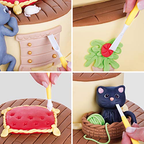 Viesap Juego De Herramientas Para Decoración De Tartas, 108 Pz Herramientas Para Decorar Pasteles Fondant, Cortadores Decoracíon Pasteles Set Incluye Signos De Puntuación, Letras,Números,Rosas,Flores.