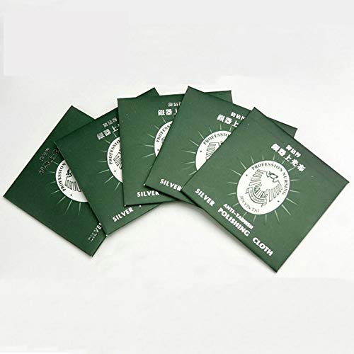 VIGAN 100 UNIDS Anti-deslustrar Oro Plata Mujeres Limpiador de joyería Pulido Paño de Limpieza