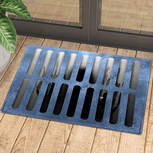 VijTIAN Alfombra Happy Halloween para alcantarillado, alfombra antideslizante para decoración de casa, oficina, cocina, dormitorio, sala de estar y baño, etc. 40 cm x 40 cm (I)