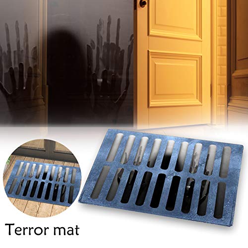 VijTIAN Alfombra Happy Halloween para alcantarillado, alfombra antideslizante para decoración de casa, oficina, cocina, dormitorio, sala de estar y baño, etc. 40 cm x 40 cm (I)