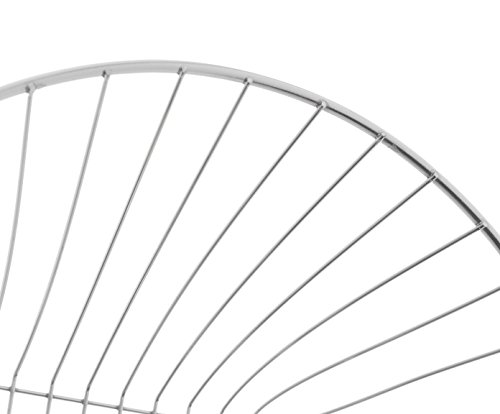 Vily's House Carro Verdulero Redondo, Metal, Cromado Brillante, 90x30x30 cm