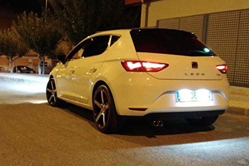 VINSTAR LEDPremium 2X Luces DE MATRICULA LED REEMPLAZO Seat Leon II 2 Mk2 III 3 Mk3 CANBUS