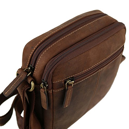 Visconti - Bolso cruzados de Otra Piel para mujer Marrón Olio abbronzante