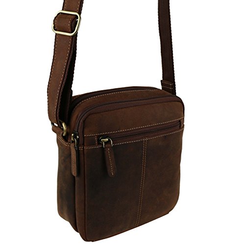 Visconti - Bolso cruzados de Otra Piel para mujer Marrón Olio abbronzante