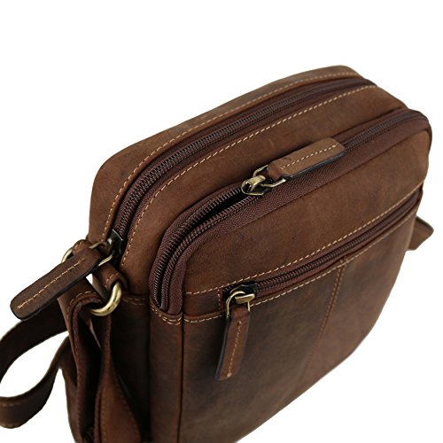 Visconti - Bolso cruzados de Otra Piel para mujer Marrón Olio abbronzante