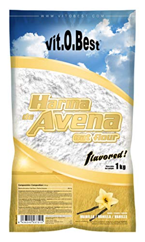 vit.O.Best Harina de Avena Sabores Variados - Suplementos Alimentación y Suplementos Deportivos - Vitobest (Vainilla, 1 Kilogramo )