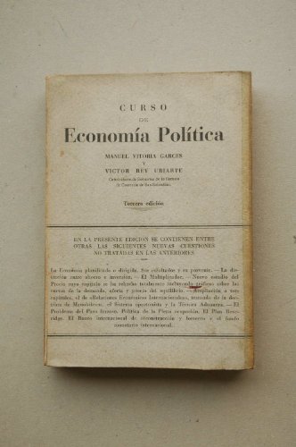 Vitoria Garcés, Manuel - Curso De Economía Política / Por Manuel Vitoria Garcés Y Víctor Rey Uriarte