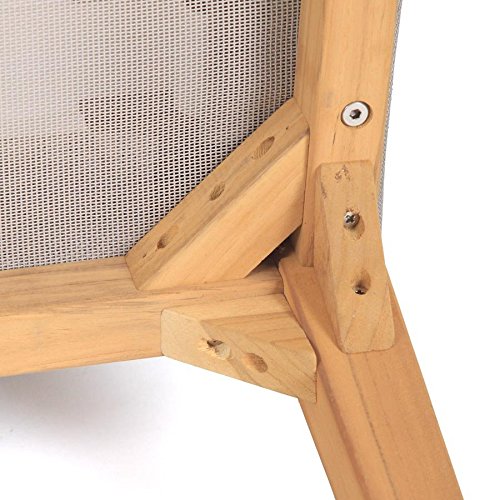 VIVAGARDEA 'vivag Ardea® Malaga mal01 Dining del reposabrazos Silla nanotex® con cojín y Teca de Patas, Taupe – Número a Elegir.
