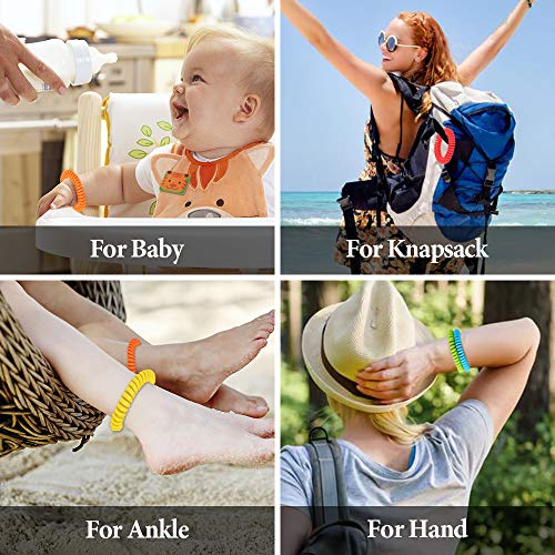 Vivibel Pulsera Repelente de Mosquitos,Pulsera Mosquitos Antimosquitos Natural-15pcs,Pulseras Antimosquitos & Pegatinas Antimosquitos,Seguras e Impermeables,Reutilizable Acampar,Viajar