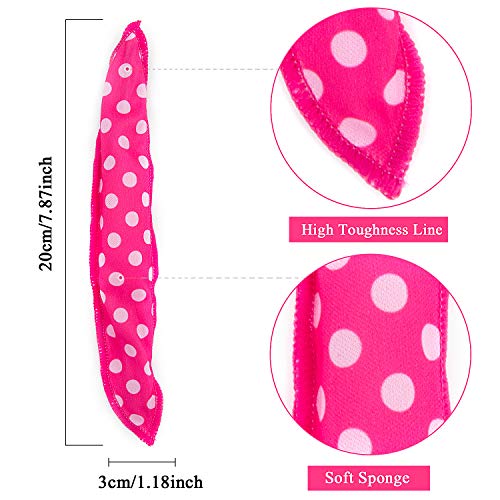 Vordas Welecoco Rodillos Para el Cabello,40 Piezas Rodillos de Pelo Flexibles de la Espuma Rizador de Pelo Suaves Almohada de Sueño Herramientas de Estilismo DIY(Rosa + Rojo + Púrpura + Verde)