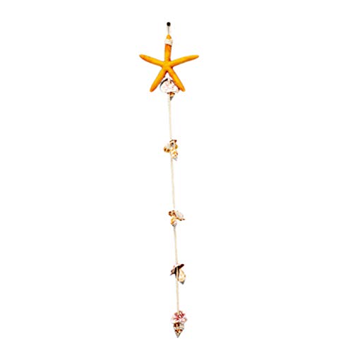 VOSAREA 4 Piezas Adorno Colgante Estrella de Mar Hermosas Conchas Decorativas Y Adornos Colgantes de Estrella de Mar Decoración de Pared para Jardín de Infantes Habitación de Pared