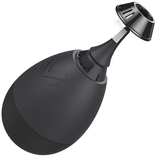 VSGO Hurrican - Fuelle con Filtro de Polvo Limpiador de Polvo extrafuerte Air Blower Anti Roll técnica de Color Negro diseño Elegante Adecuado para cámara, Objetivos, Sensor, Teclado, Smartphone